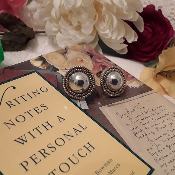 Jewelry - VTG 925 SOLID STERLING GOLD /SILVER CLIP EARRINGS